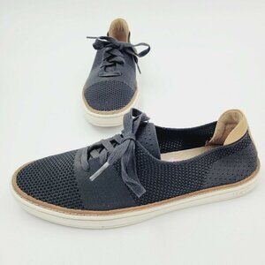 UGG Pinkett Lace Up Hyper Weave Casual Navy Sneakers 1016754 Women's Size 8.5